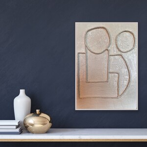 3D Paper Mache Wall Art - Etsy - Minimalist 3D Paper Mache Wall Art