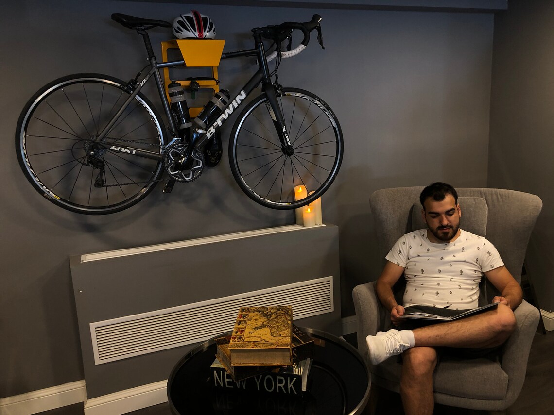 display bike on wall