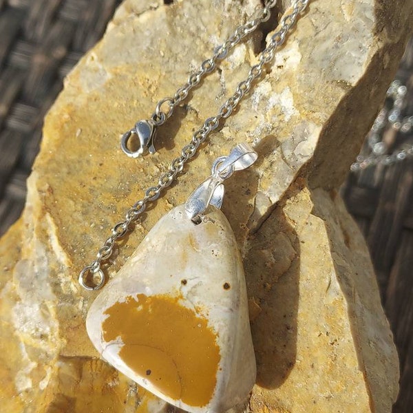 Beautiful Ohio Rainbow Flint Necklace | 925 sterling bail | 18 inch stainless chain | UNIQUE gift | mom | girl | flint ridge | chakra *