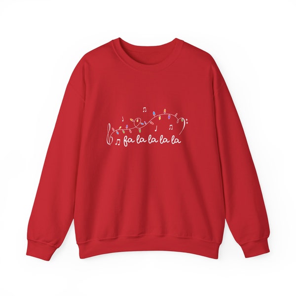 Fa la la la la Christmas Music Sweatshirt | Music Teacher Sweatshirt | Festive
