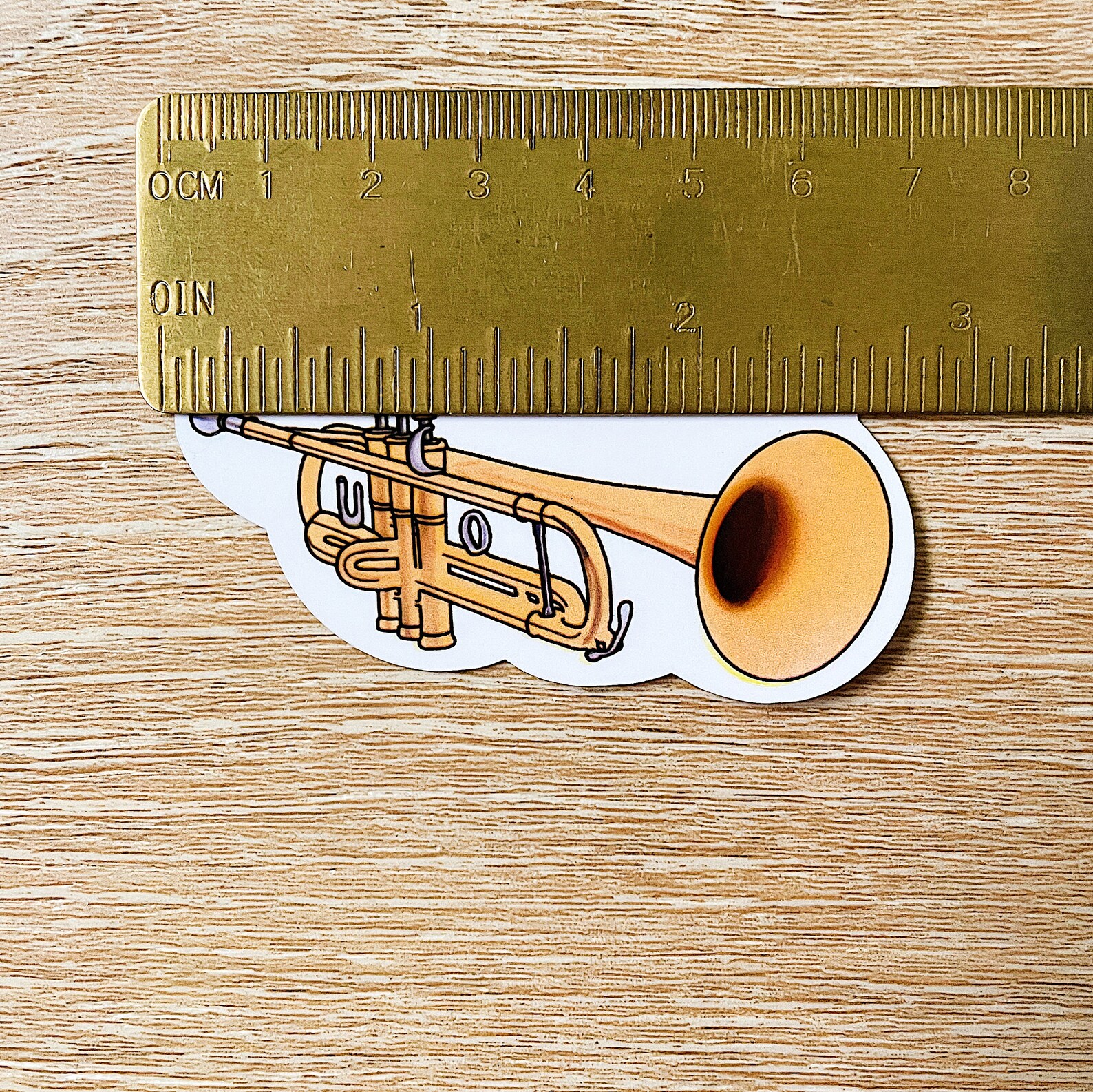 Silver Trumpet Sticker Trumpet Sticker | Music Teacher Sticker, Music Sticker, Music, Band ...