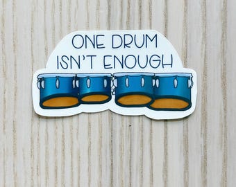 Quad Drums Sticker | Music Teacher Sticker | Marching Band Sticker | Drums
