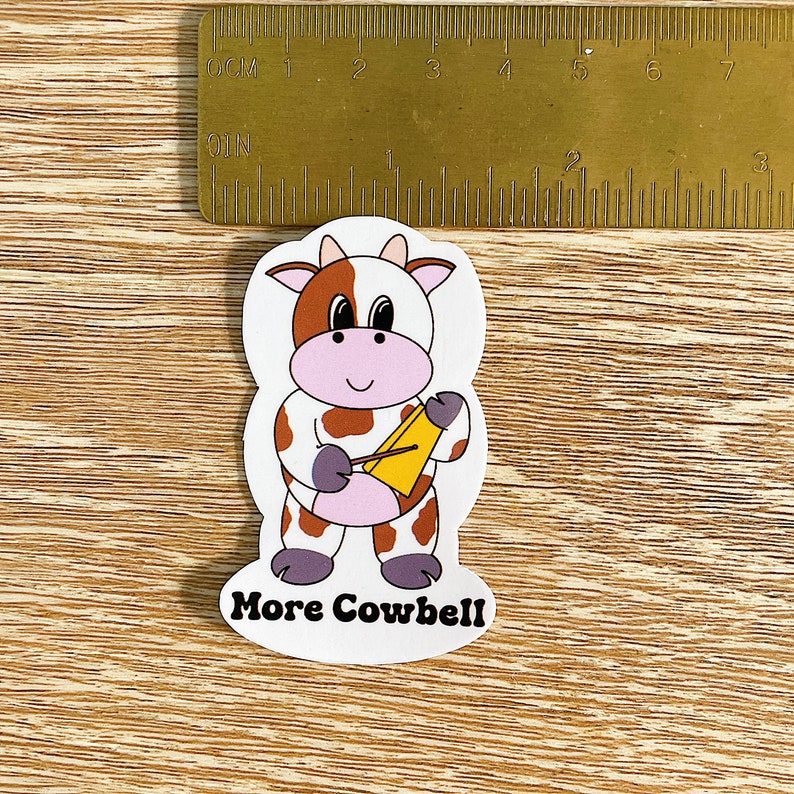 More Cowbell Sticker | Cow Sticker | Musician Sticker | Music Teacher ...