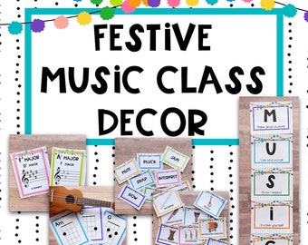 Festive Music Classroom Decor Bundle