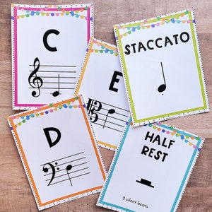Festive Music Word Wall Editable Music Classroom Decor