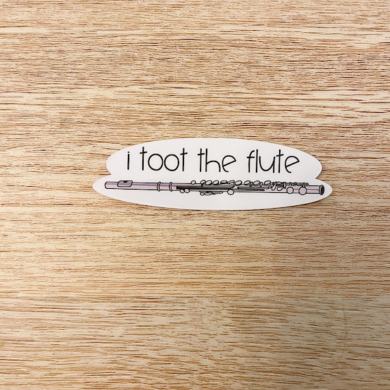 Flute Sticker, Music Teacher Sticker, Music Joke, Orchestra, Band