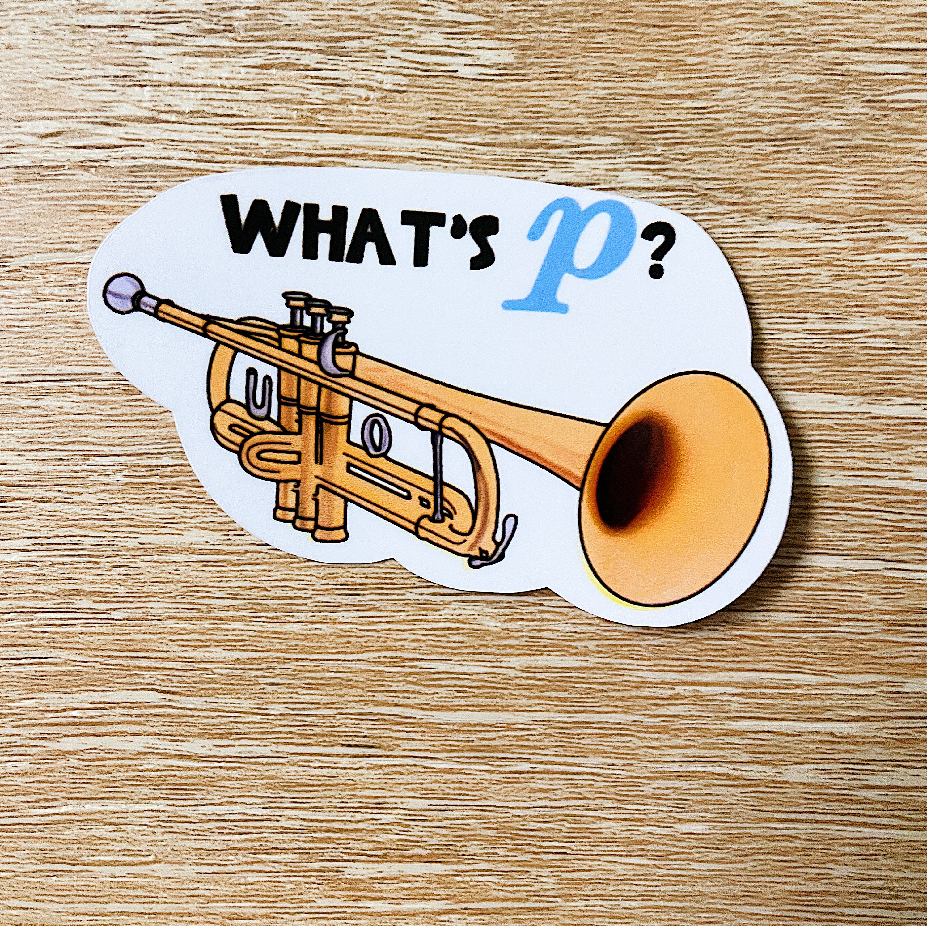 Silver Trumpet Sticker Trumpet Sticker | Music Teacher Sticker, Music Sticker, Music, Band ...