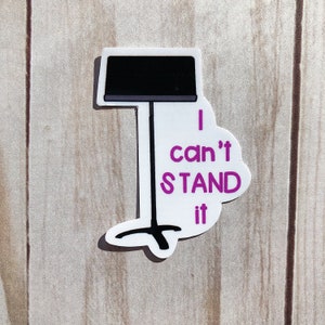 I Can't Stand It Sticker, Music Stand Sticker, Music Teacher Sticker, Band Director, Music Sticker, Musician, Music, Music Stand