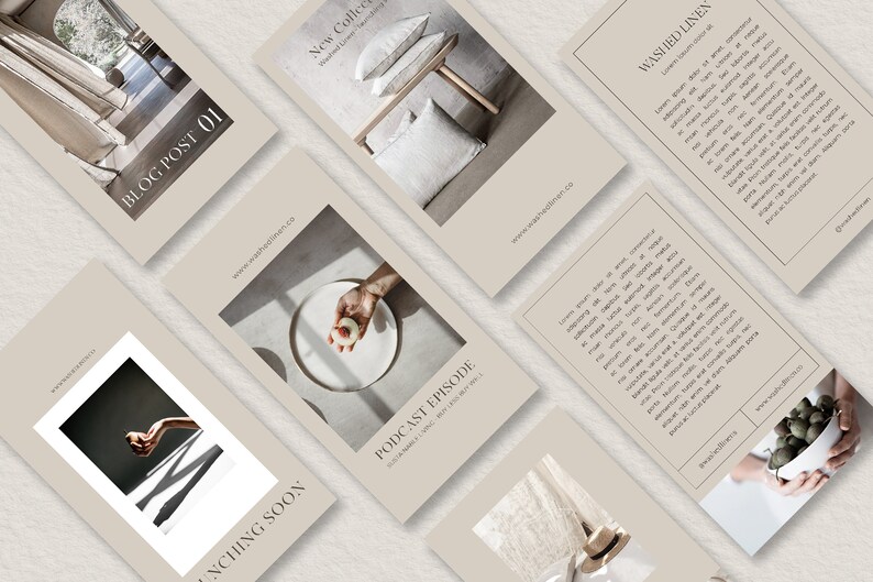 Download 24 Psd 24 Canva Instagram And Story Templates Washed Etsy