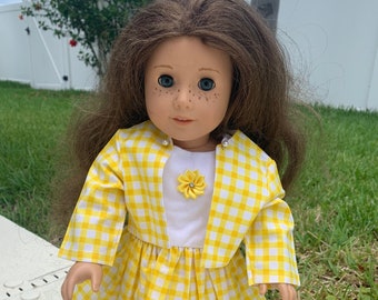 18" Yellow Doll Outfit (Doll not included)