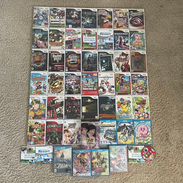 Authentische Nintendo Wii Videospiele Sammlung *PICK & CHOOSE Your Favorites !!*