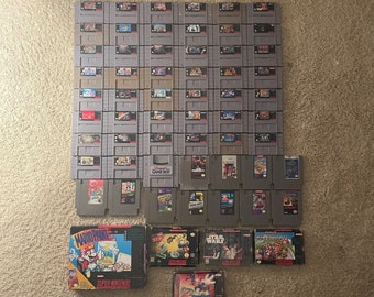 100+ Authentische SUPER Nintendo SNES/NES Spiele