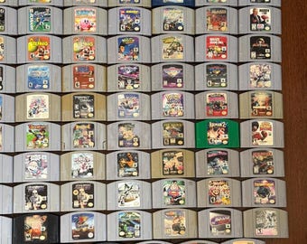 250種類以上の正規品ニンテンドー64（N64）ビデオゲームコレクション