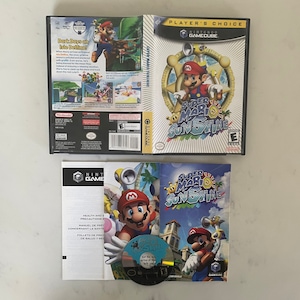 Platinum Nintendo Gamecube Console W/ Super Mario Sunshine Bundle - Etsy