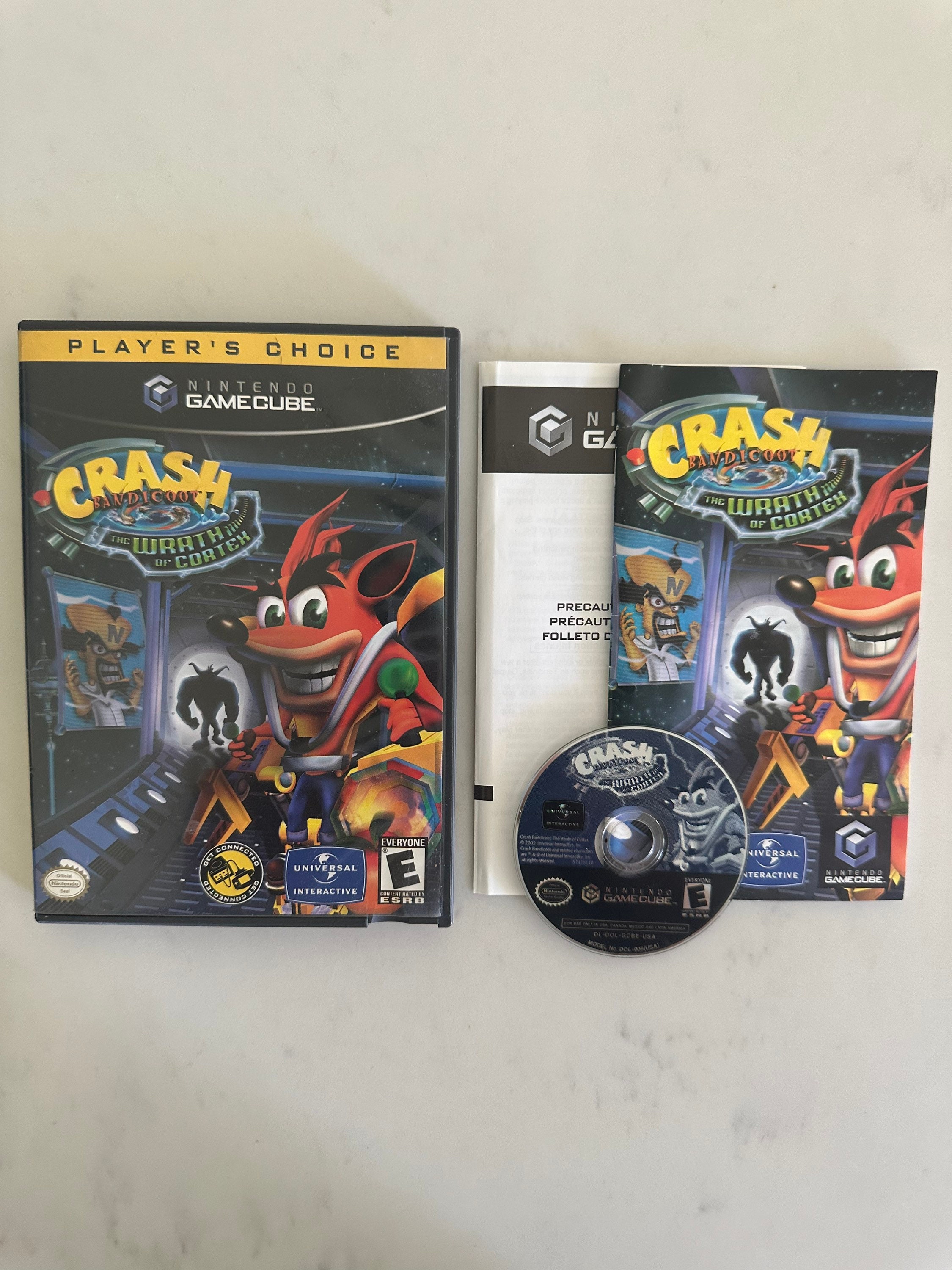 CRASH Bandicoot Wrath of the Cortex Authentic Nintendo Gamecube Video GAME Etsy Australia