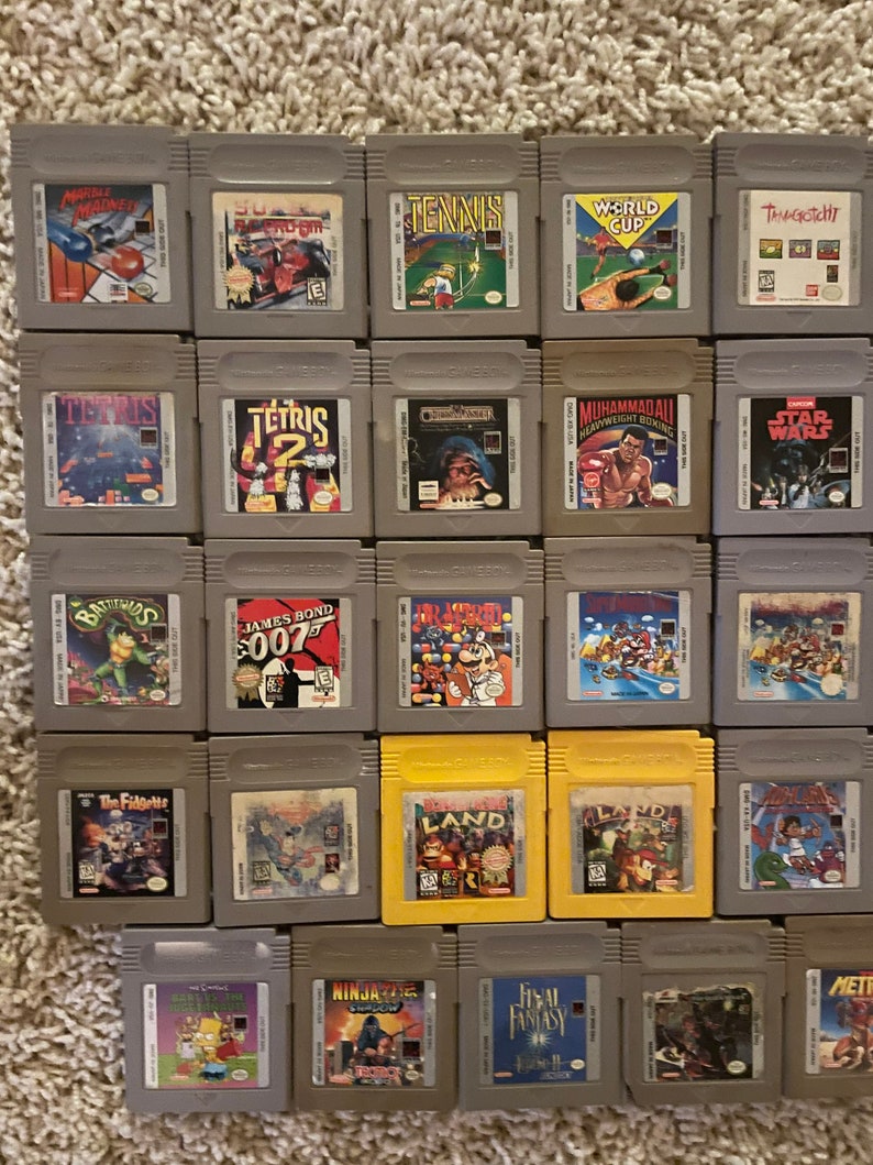 Authentic Nintendo Gameboy Games Collection - Etsy
