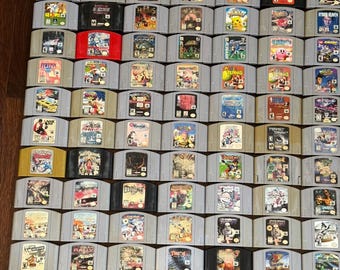 250種類以上の本物のニンテンドー64 *N64*ビデオゲームコレクション