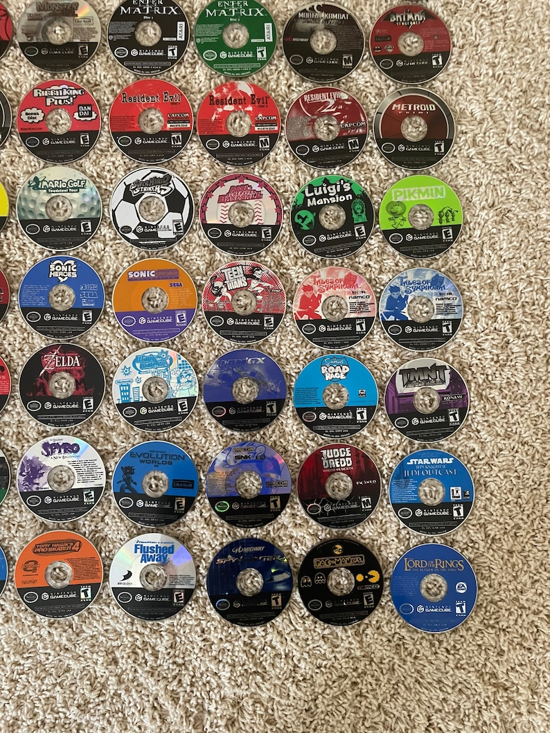 Authentic Nintendo Gamecube Discs Collection Etsy