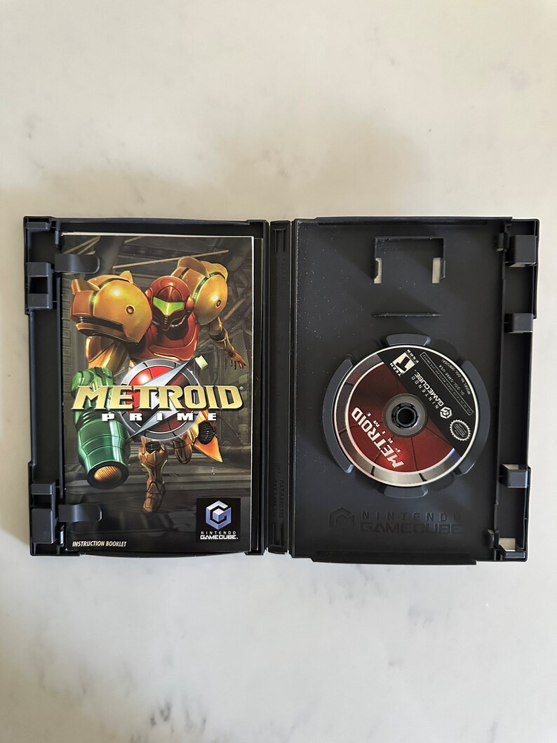 Red Gamecube Disc METROID Prime - Authentic Nintendo Gamecube Video Game - Etsy