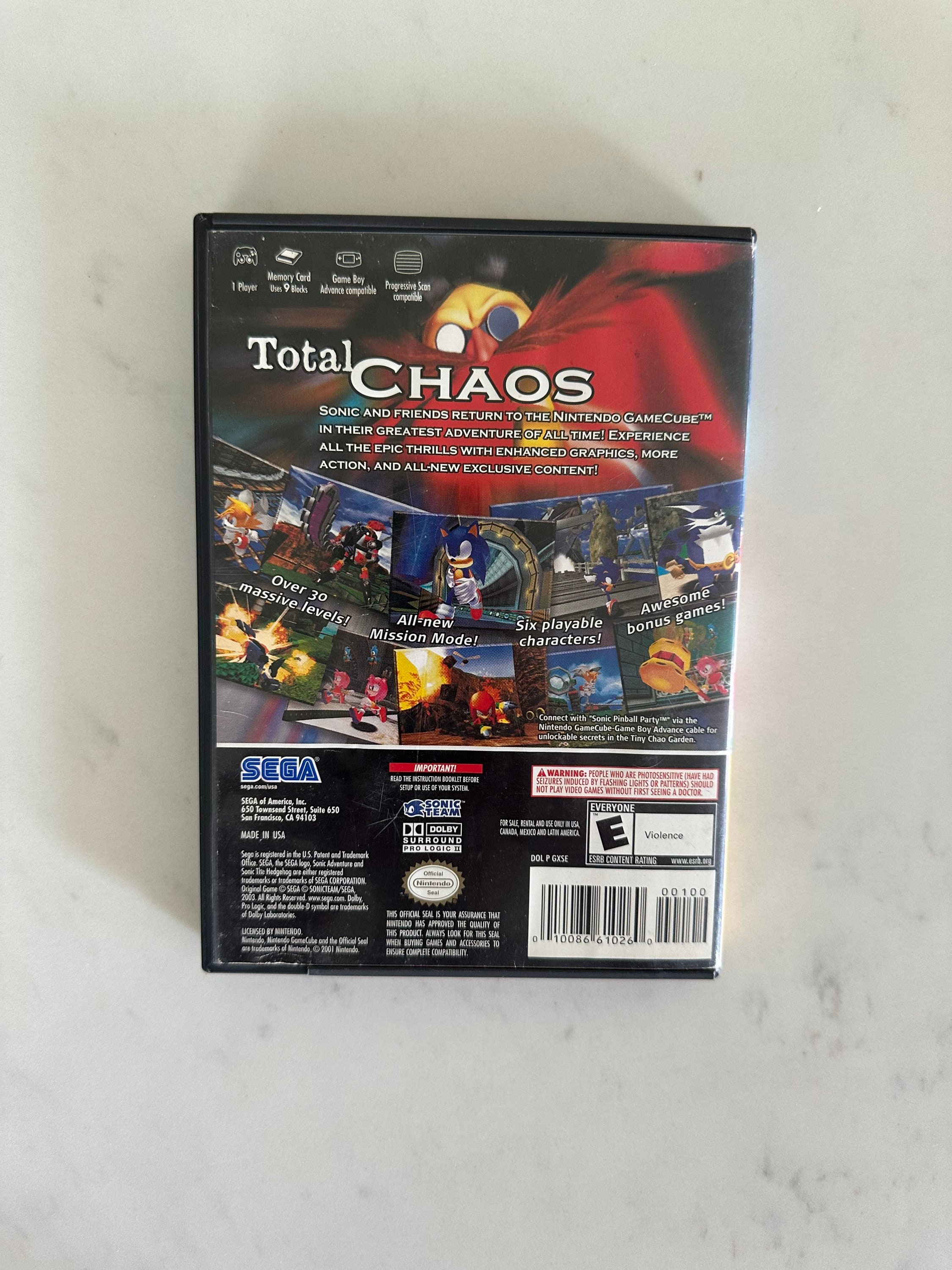 非売品スリーブ ゲームキューブ ソフト ソニックアドベンチャー gamecube myhot_dmg0295