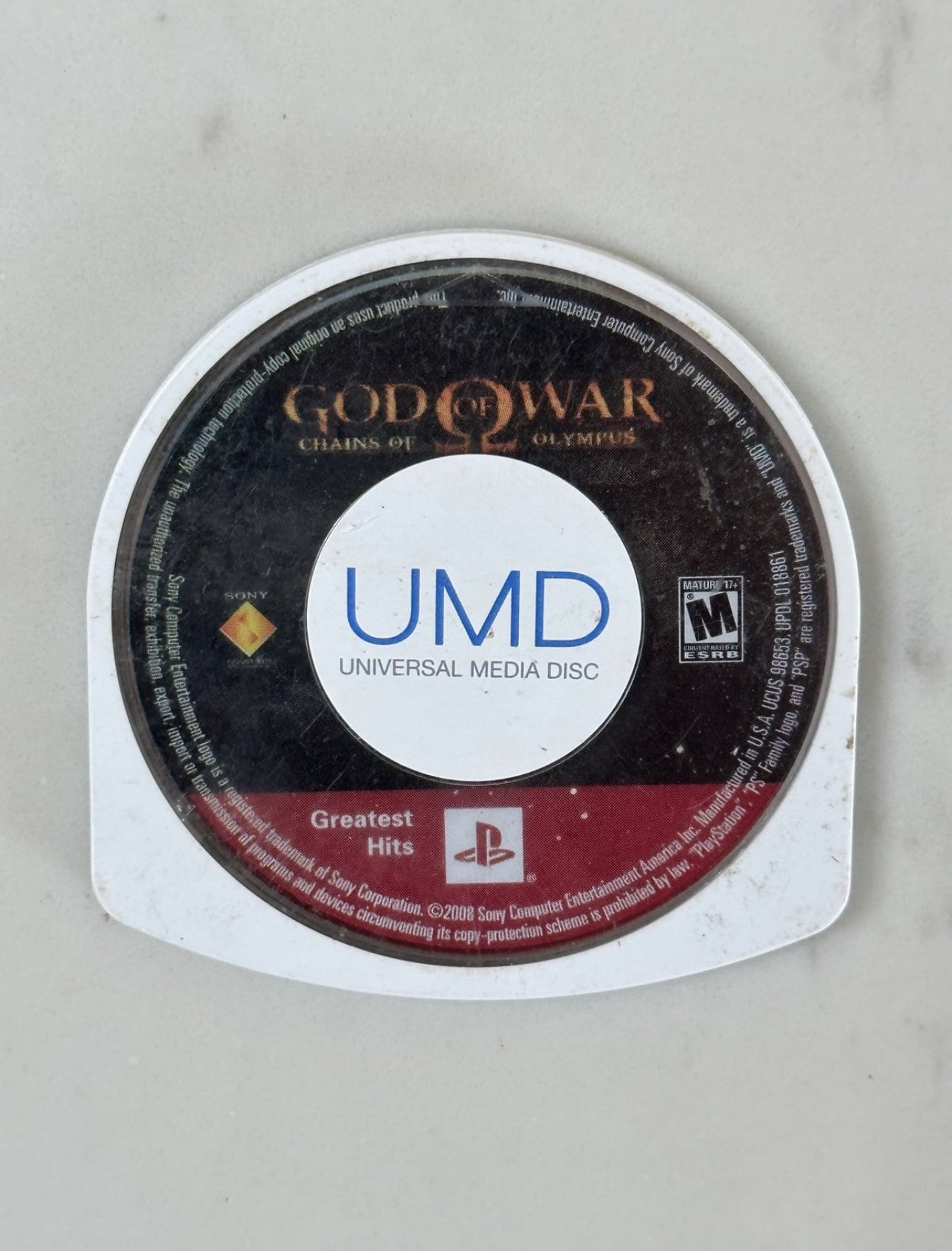Jeu God Of War : Chains Of Olympus Pour PSP - Version PAL Française, Loose