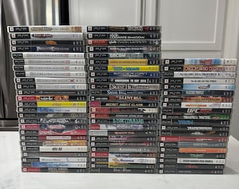 SONY Playstation PSP Authentic Games Collection (M-Z) - Etsy