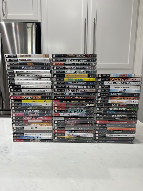 SONY Playstation PSP Authentic Games Collection (M-Z) - Etsy