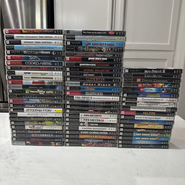 Sony Playstation PSP Authentic Video Games Collection (A-M)