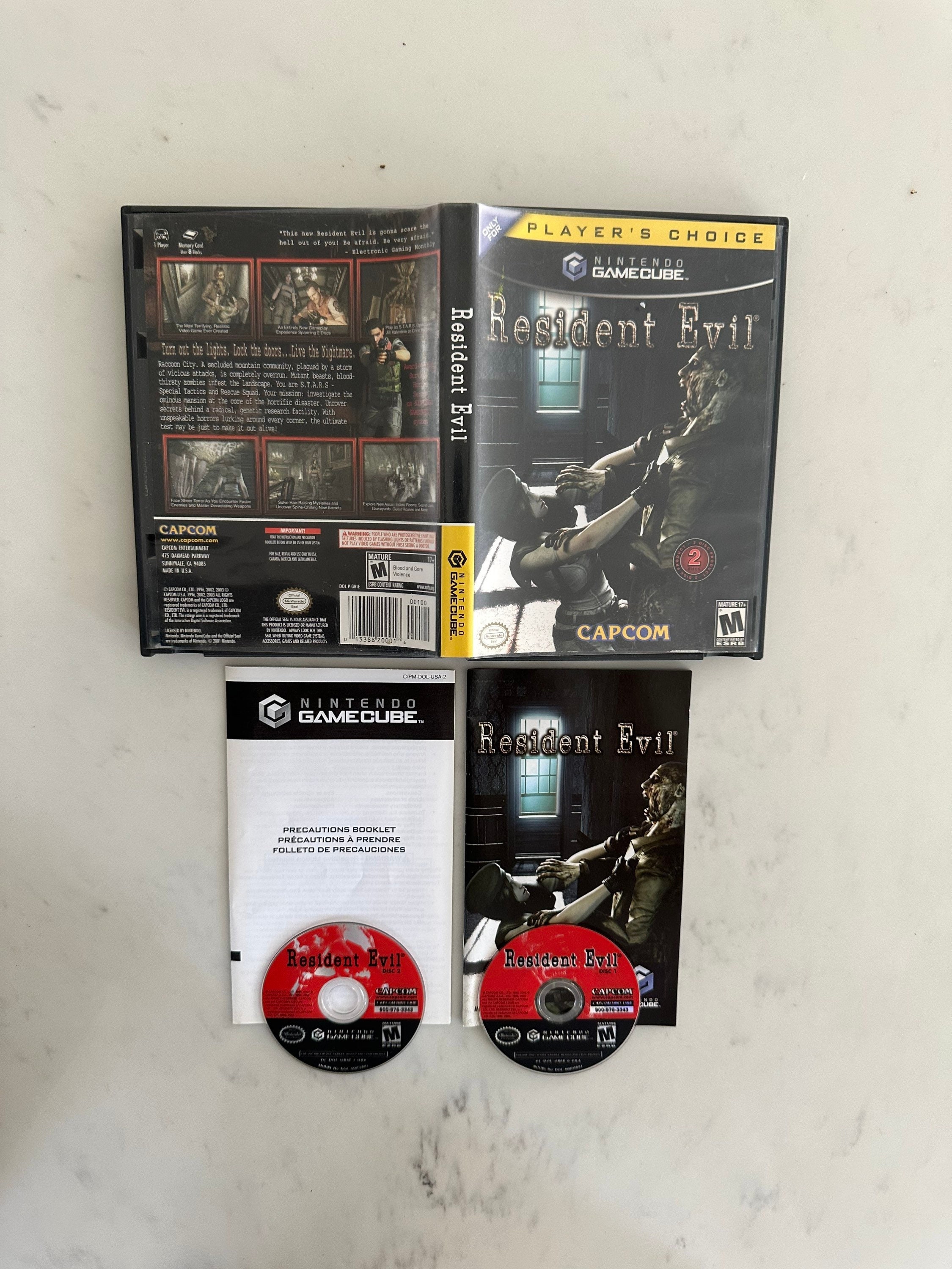 Resident Evil 1 - Authentic Nintendo Gamecube Game - Etsy Canada