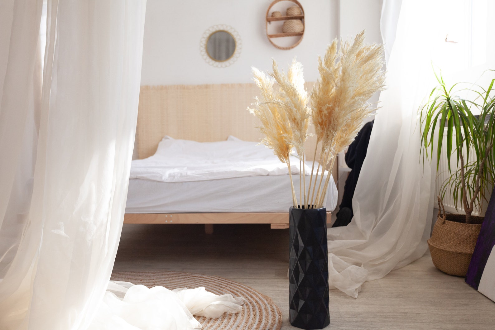 White pampas grass Dried pampas grass Wedding decor Etsy