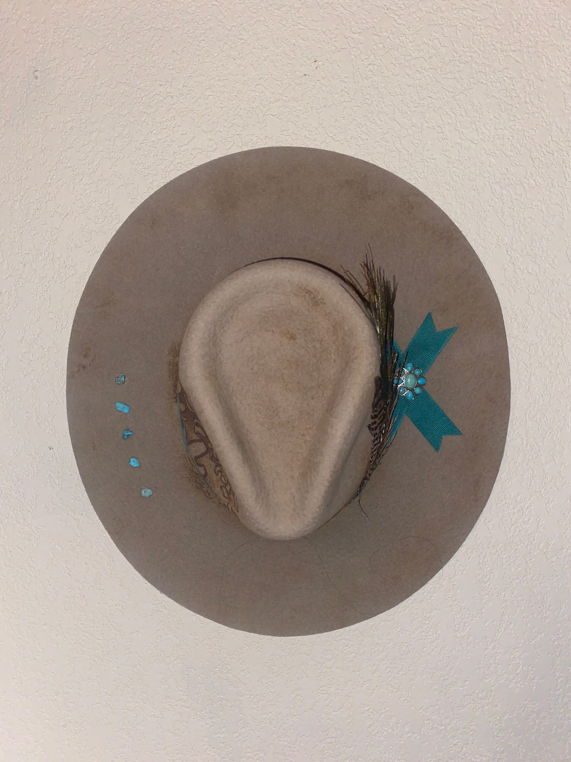 Western Feathered Indian Burnt Hat