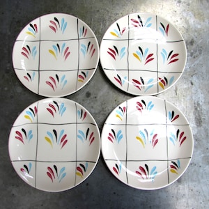 Vintage side plates, 1950s, Royal Tudor Ware, Barker Brothers Ltd, England.