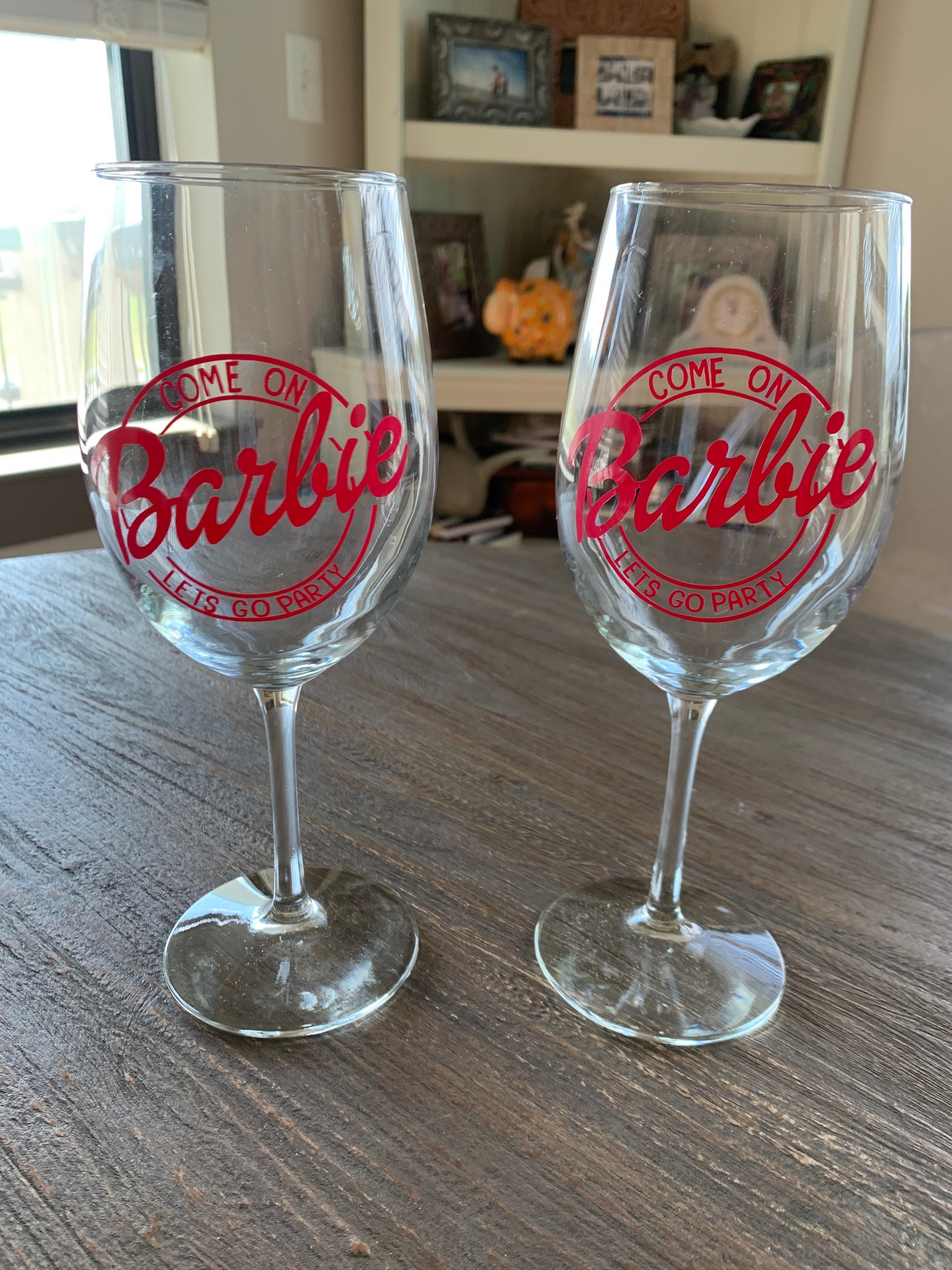 Barbie Logo Vinyl Decal Sticker - Great for Wine Glasses, Cups, Mugs