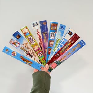 Cartoon & Animated VHS Bookmarks | 80s 90s 2000s Nostalgia | Movie Bookmarks | Movies | Vintage Movies | Book Gift | Book Lovers | Bookmarks