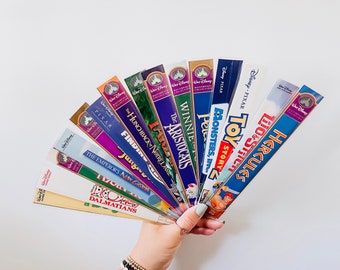 Disney VHS Bookmarks | Vintage Bookmarks | VHS Disney Movie Bookmarks | Book Gift | Book Lovers | Nostalgic | Disney Classics
