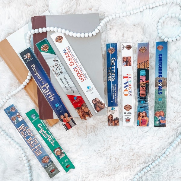 VHS Bookmarks | Mary-Kate and Ashley | 2000s Bookmarks | Book Gift | Book Lovers