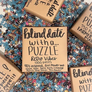 Blind Date with a Puzzle | Mystery Puzzle | Mystery Gift | Puzzle Gift Idea | Jigsaw Puzzle | 300 500 750 1000 Pieces