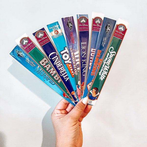 VHS Bookmarks | Vintage Bookmarks | VHS Disney Movie Bookmarks | Book Gift | Book Lovers