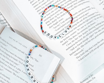 Bookworm // Bookclub Bracelets | Beaded Bracelets | Book Lovers Bracelet | Bookish Gifts