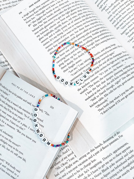 Bookworm // Bookclub Bracelets | Beaded Bracelets | Book Lovers Bracelet | Bookish Gifts