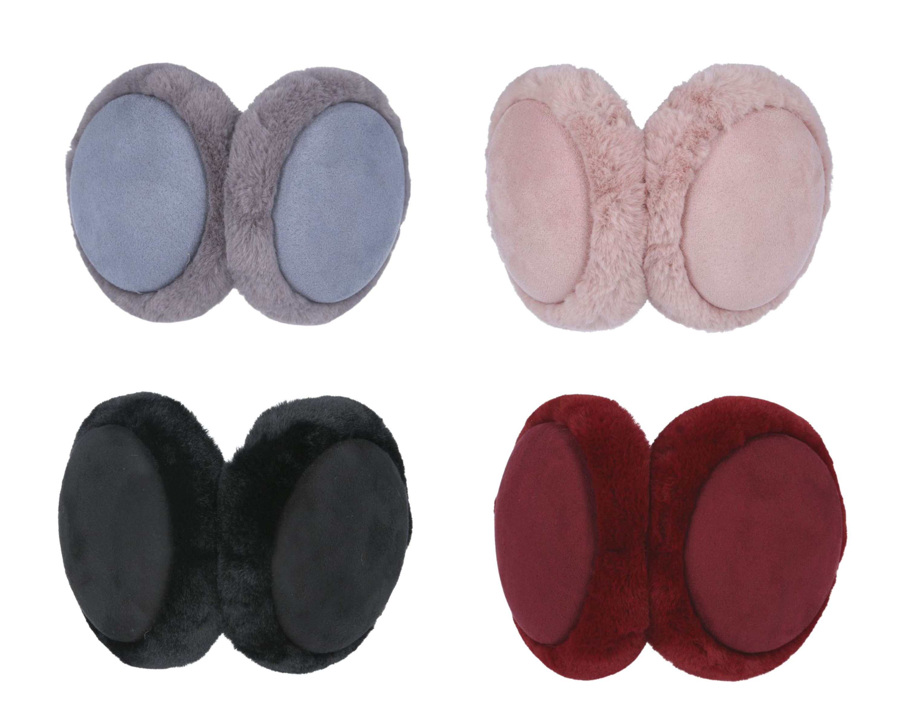 Foldable Earmuffs Winter Ear Muffs Outdoor Men Women Vegan Fur Ear Wa…