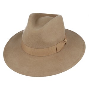 Crushable Wide Brim Fedora Hat: Embrace Your Inner Icon with 100% Wool Elegance, Gladwin Bond wool fedora hat