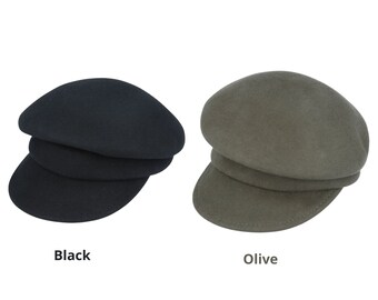 Vintage Cloche Peak Hat, Women Chic Vintage Wool Cloche Hat With Peak, 1920's Vintage Style Cloche Hat, Women Comfy Cloche Hat