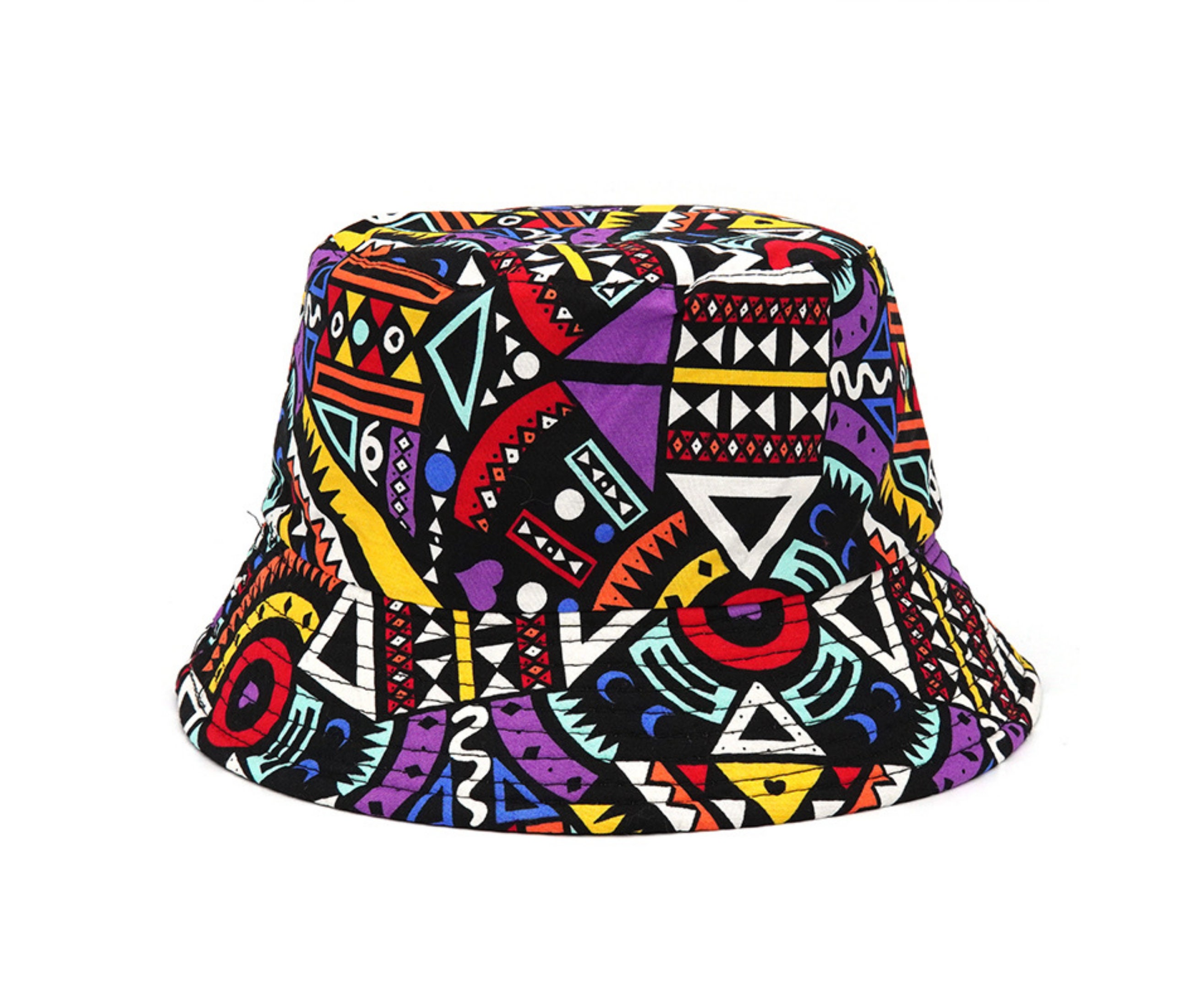 Reversible Bucket Hat Hippy Adult Hat Rainbow Bucket Hat Etsy