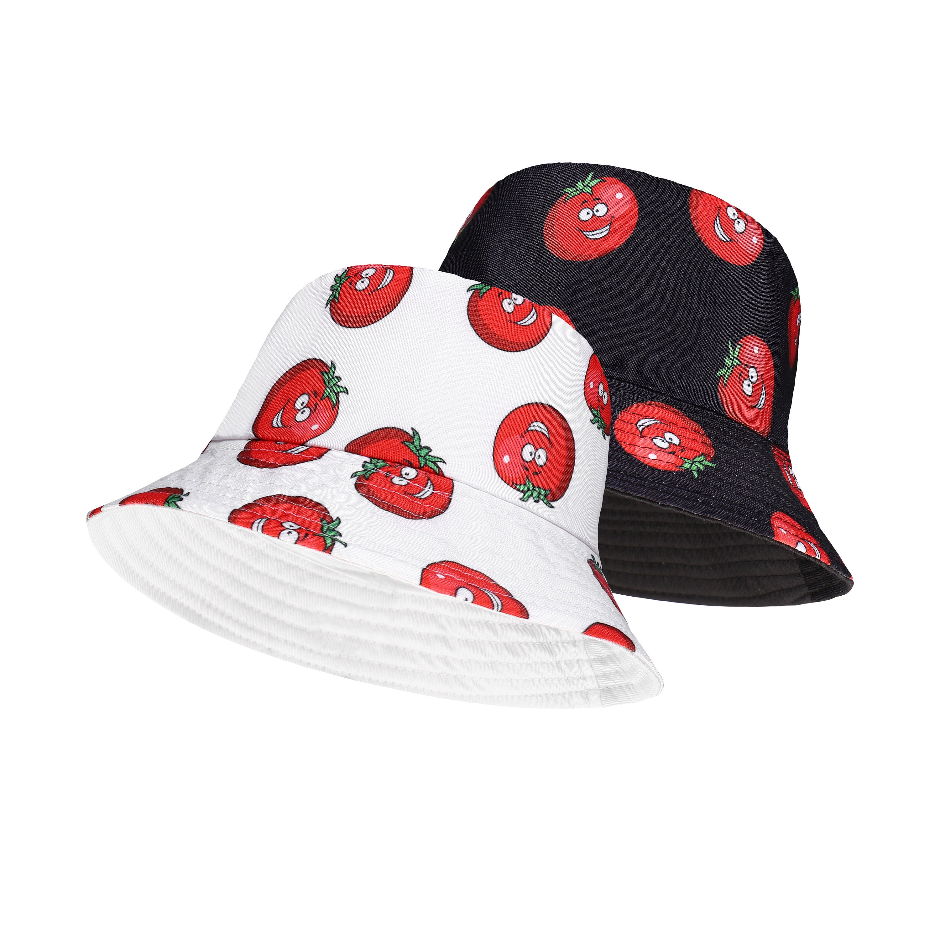Strawberry Sun Bucket Hat Unisex Fishing Uv Protection Summer Outdoor Hats Caps 