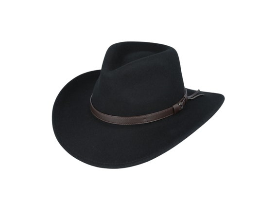 Wholesale 100% Wool Fashion Felt Classic Men's Crushable Felt Outback Cowboy  Hat Feather - China Leather Cowboy Hat and Genuine Leather Cowboy Hat price