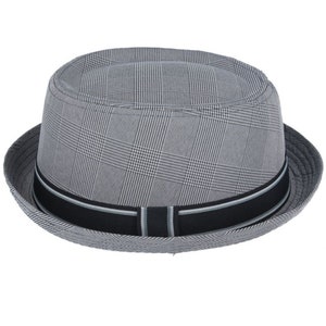 Classic Cotton Pork Pie Hat: A Lightweight, Breathable Twist on a Timeless Style for Men And Women Grey