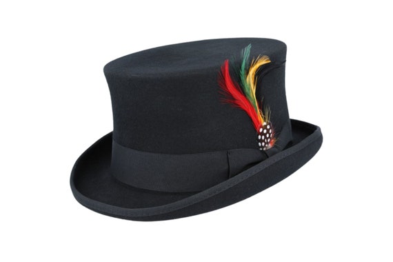Rock Fire Hatters London Wool Top Hat 