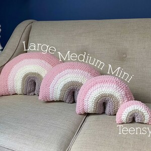 PRIDE Crochet Rainbow Pillow image 7