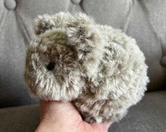 Handmade Lop Plush Bunny, Furry crocheted baby rabbit